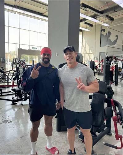 Abu Rabiea in the gym